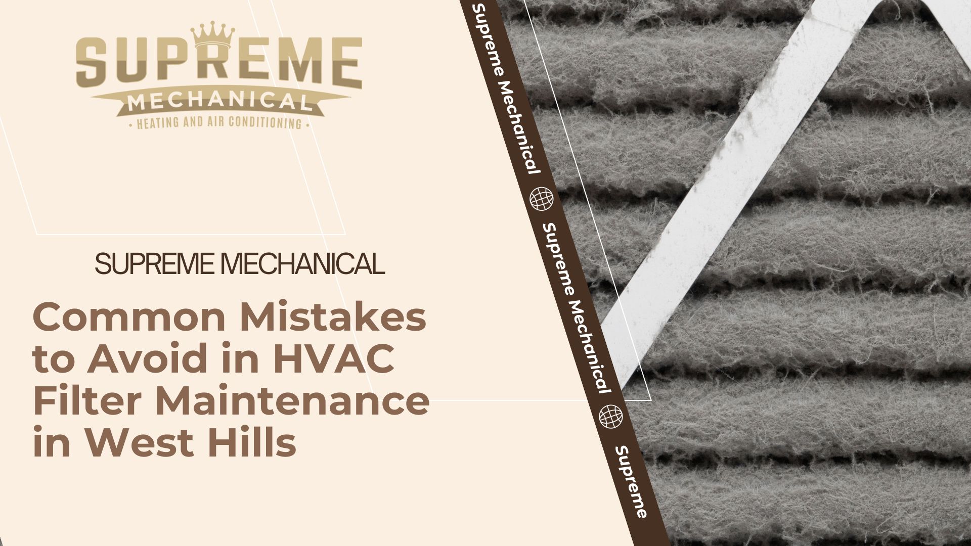 HVAC Filter Maintenance near West Hills 6 - Supreme Mechanical
