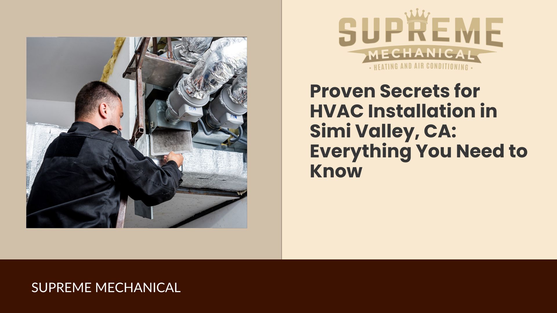 HVAC Installation near Simi Valley - Supreme Mechanical