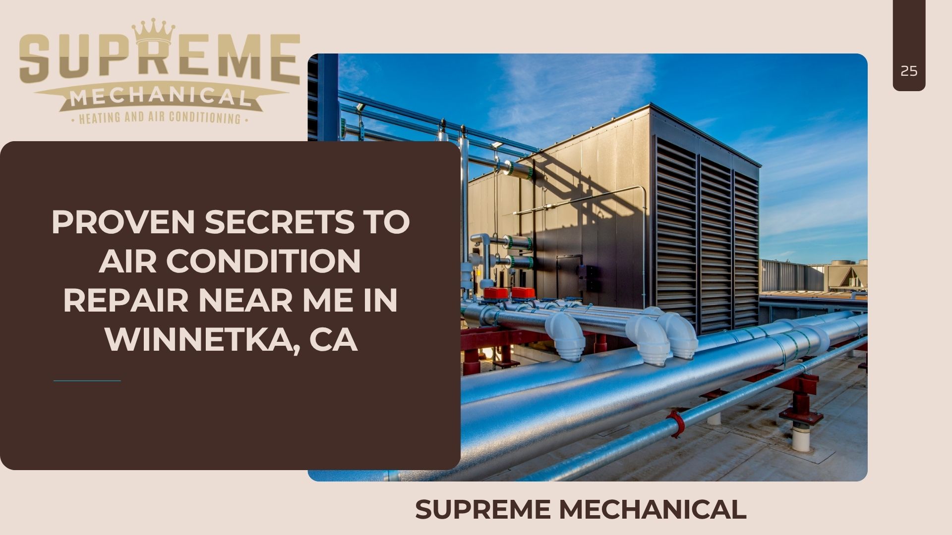AC Repair near Winnetka - Supreme Mechanical