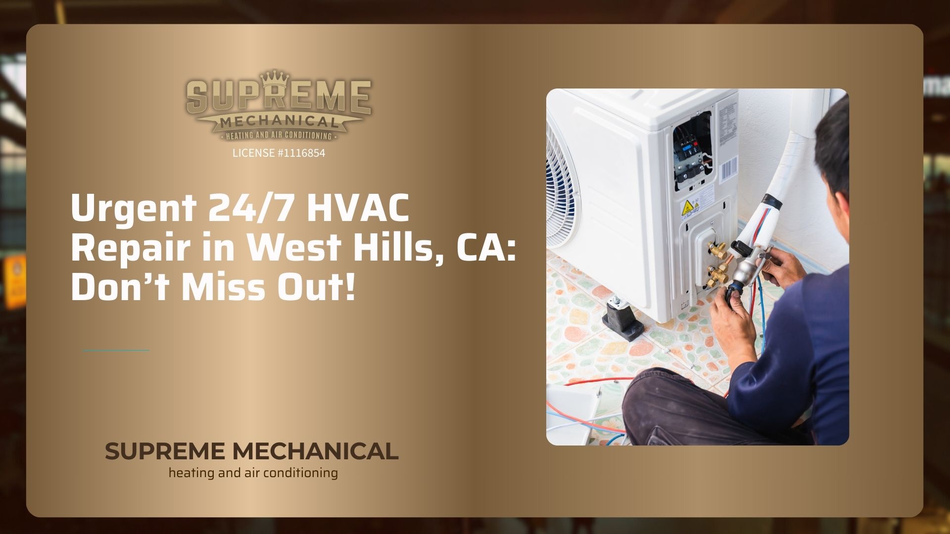 HVAC Services near West Hills - Supreme Mechanical (2)