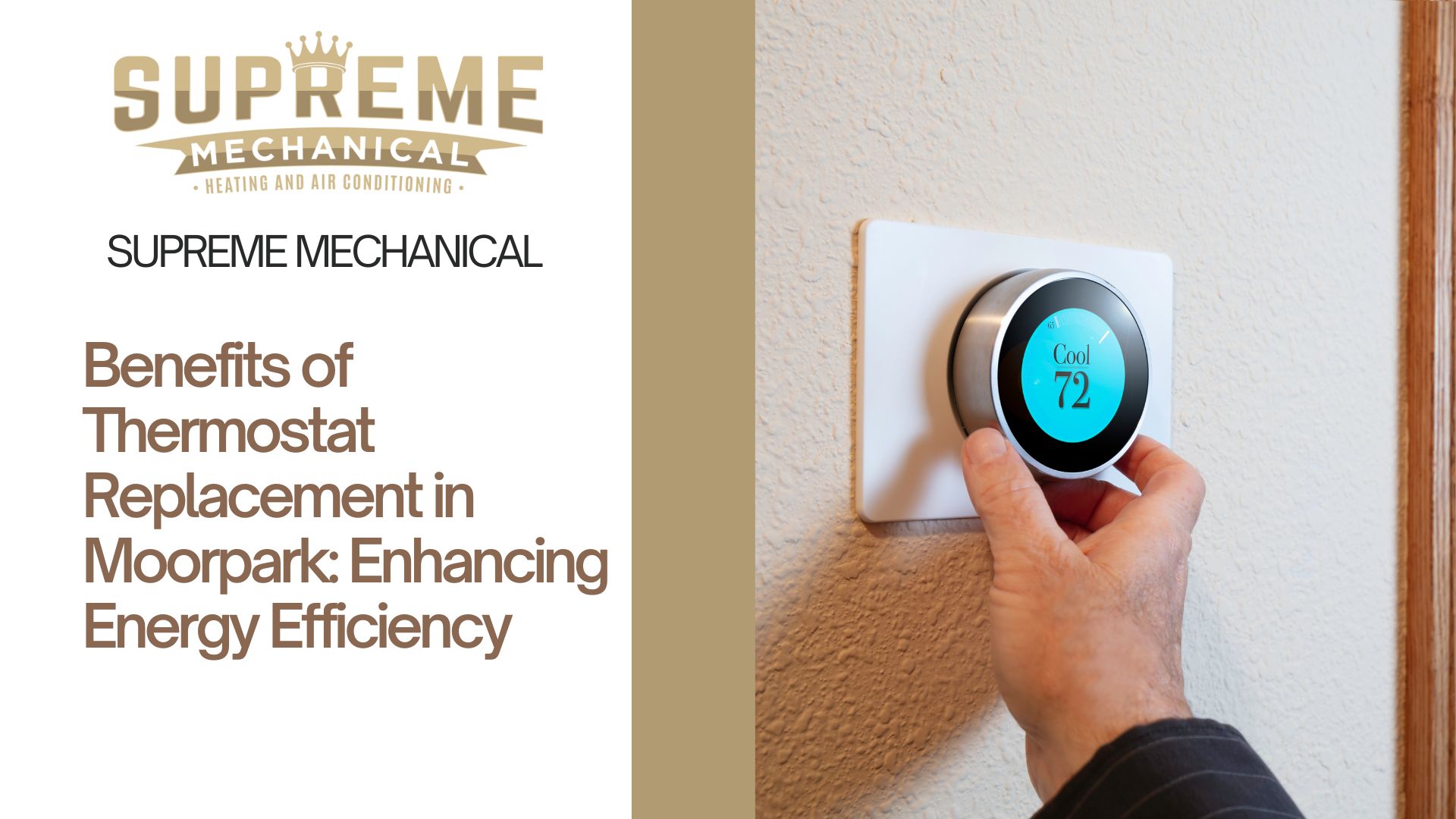 thermostat replacement near Moorpark 2- Supreme Mechanical
