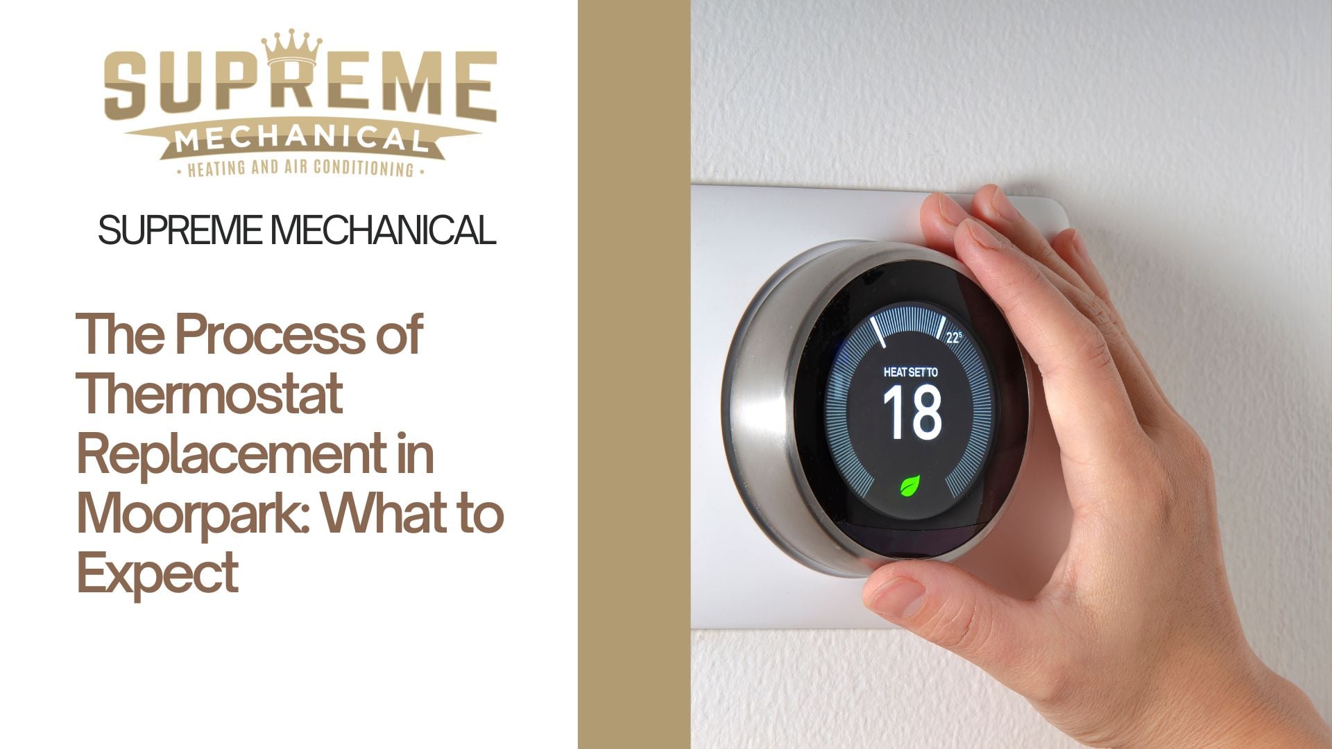 thermostat replacement near Moorpark 4- Supreme Mechanical